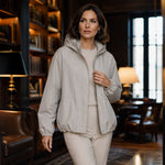 Women's Bubble Hem Hooded Jacket