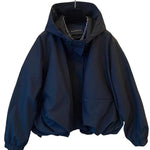 Women's Bubble Hem Hooded Jacket