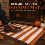 Striped Low Profile Entrance Mat
