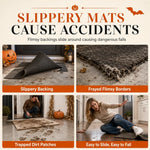 Striped Low Profile Entrance Mat