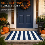 Striped Low Profile Entrance Mat