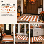 Striped Low Profile Entrance Mat