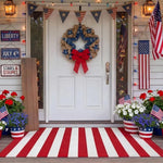 Striped Low Profile Entrance Mat