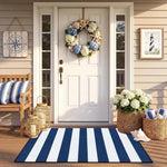 Striped Low Profile Entrance Mat