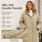 Women's Diamond Quilted Hooded Coat