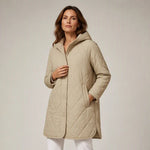 Women's Diamond Quilted Hooded Coat