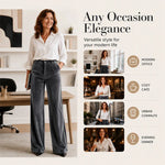 Women's Velvet Wide Leg Trousers