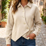 Women's Asymmetric Button-Up Jacket