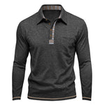 Men's Contrast Detail Long Sleeve Shirt