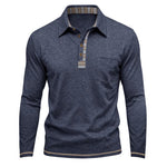 Men's Contrast Detail Long Sleeve Shirt