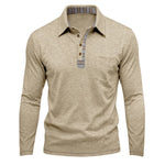 Men's Contrast Detail Long Sleeve Shirt