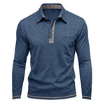 Men's Contrast Detail Long Sleeve Shirt