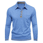 Men's Contrast Detail Long Sleeve Shirt