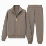 Women's Zip-Up Wide Leg Two Piece Set