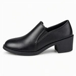 Women's Retro Block Heel Slip-On Shoes