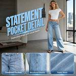 Women's High-Rise Wide Leg Jeans