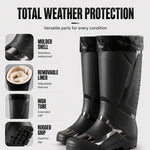 Men's High-Top Waterproof Rain Shoes