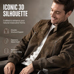 Men's Suede-Look Relaxed Bomber Jacket