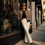 Women's Leopard Print Cardigan