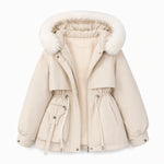 Women's Faux Fur Trim Padded Parka