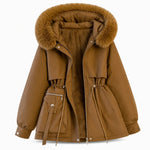 Women's Faux Fur Trim Padded Parka