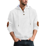 Men's Textured Jacquard Hooded Jumper