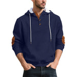 Men's Textured Jacquard Hooded Jumper