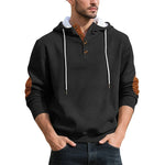 Men's Textured Jacquard Hooded Jumper
