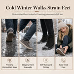 Women's Fleece-Lined Chunky Mid-Calf Boots
