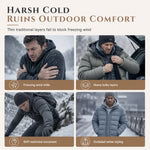 Men's Jacquard Fleece-Lined Hooded Jumper