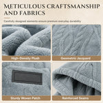 Men's Jacquard Fleece-Lined Hooded Jumper