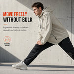 Men's Detachable Hood Fleece-Lined Jacket