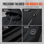 Men's Detachable Hood Fleece-Lined Jacket