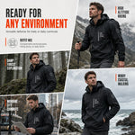 Men's Detachable Hood Fleece-Lined Jacket