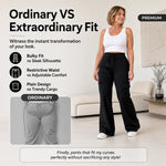 Women's High-Waist Cargo Flare Trousers