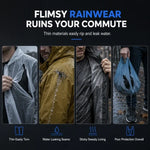 Long Hooded Waterproof Rain Poncho