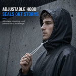 Long Hooded Waterproof Rain Poncho