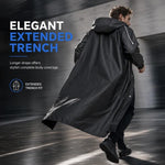 Long Hooded Waterproof Rain Poncho