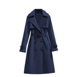 Women's Mid-Length Classic Trench Coat