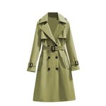Women's Mid-Length Classic Trench Coat