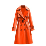 Women's Mid-Length Classic Trench Coat