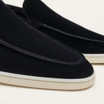 Classico | Mocassino Camoscio — Blu Navy