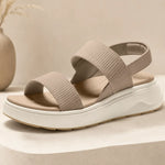 Elena | Ribbed Strap Platform Sandals
