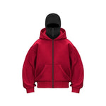 Full Face Zip Hooded Fleece Hoodie