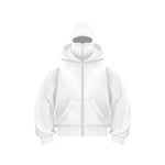 Full Face Zip Hooded Fleece Hoodie