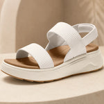 Elena | Ribbed Strap Platform Sandals