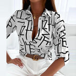 Margot | Printed Button-Up Blouse
