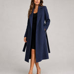 Josie | Belted Long Lapel Coat