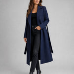 Josie | Belted Long Lapel Coat