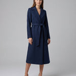 Josie | Belted Long Lapel Coat